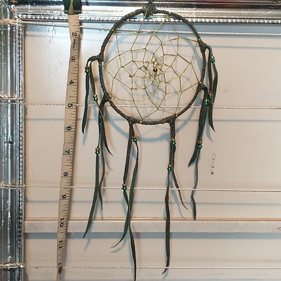 Green and Gold Dream Catcher - Picture 1 of 3